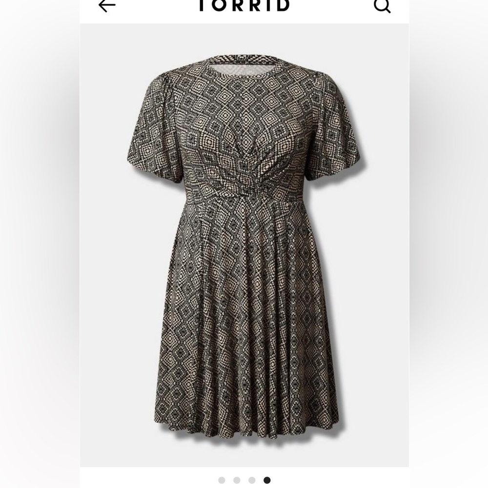 Torrid Super Soft Balloon Sleeve Aline Dress